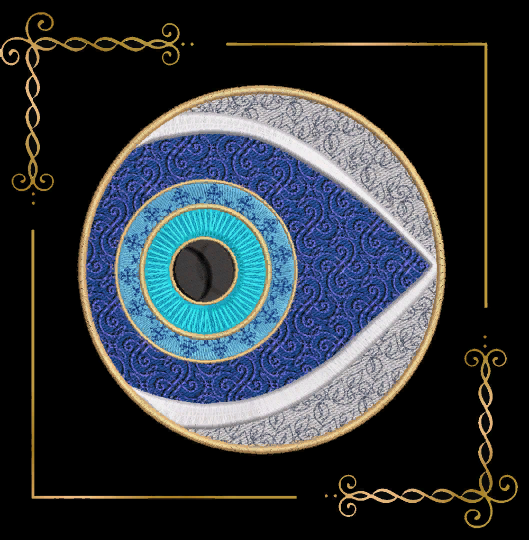 Religion Nazar Auge für den bösen Blick Digitale Stickdatei zum direkten Download