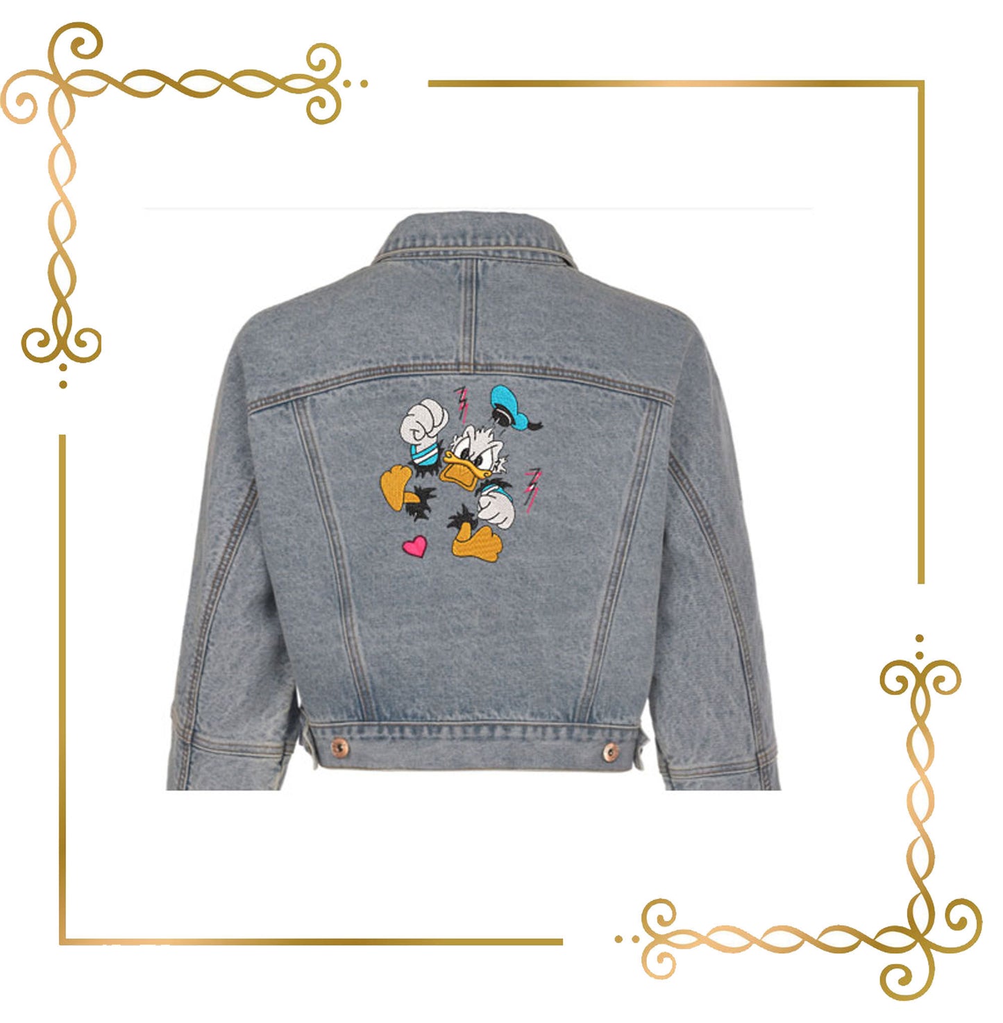 Cartoon-Figuren Sailor Donald Duck Stickmuster zum direkten Download