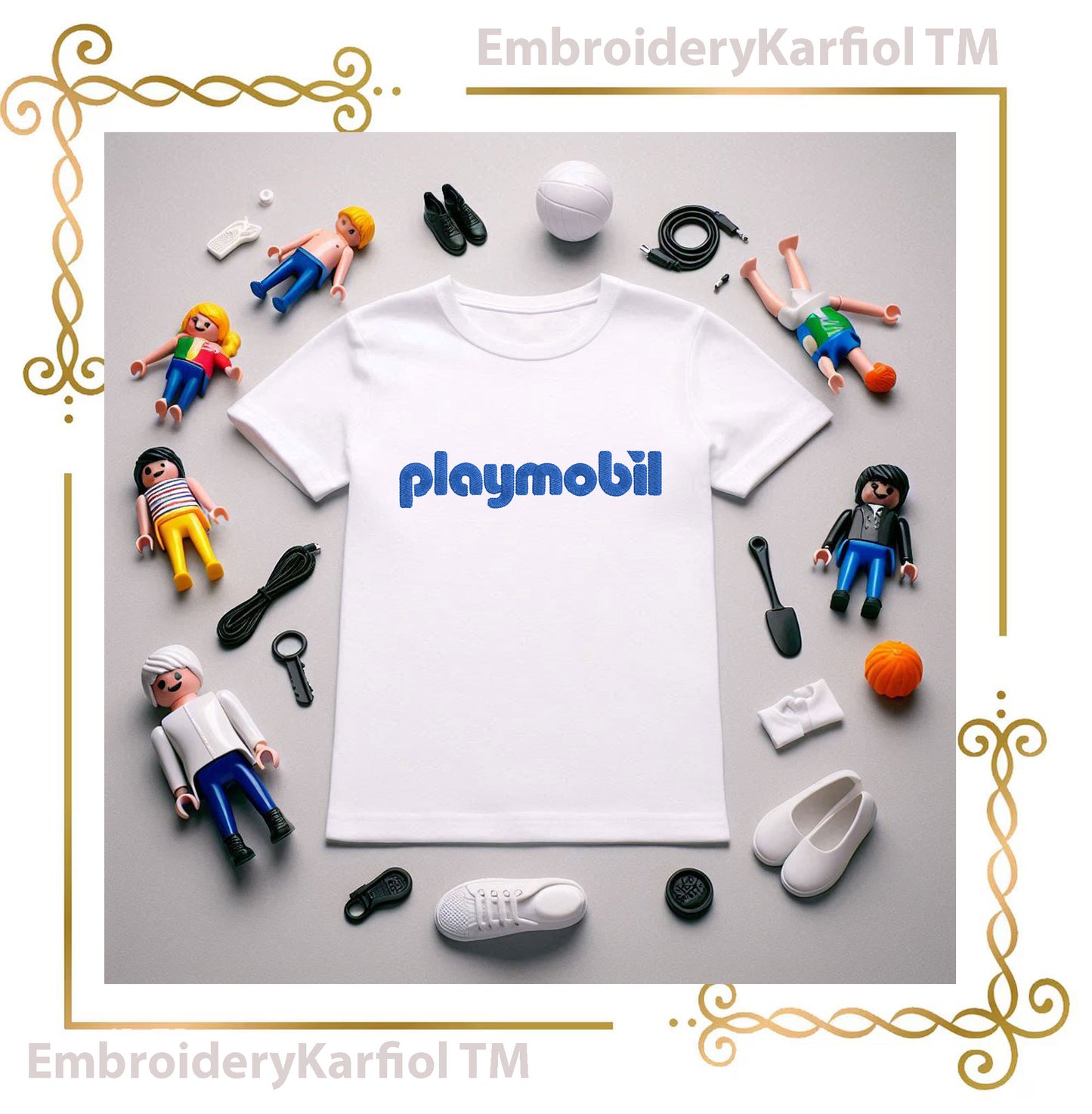 Police and Firefighter Playmobil Embroidery design