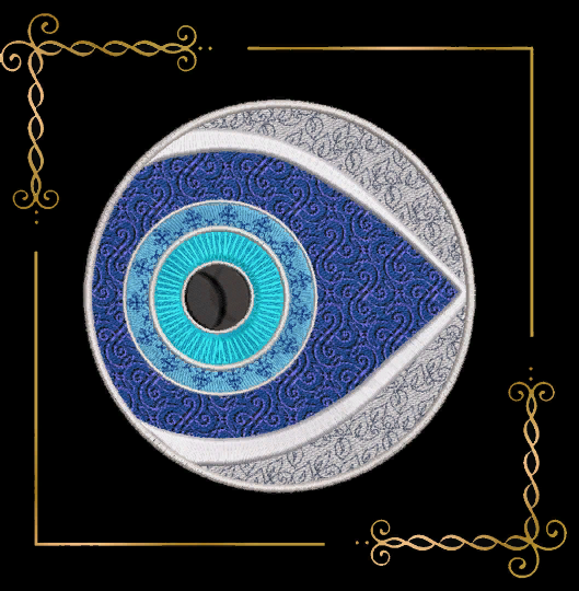 Religion Nazar Auge für den bösen Blick Digitale Stickdatei zum direkten Download