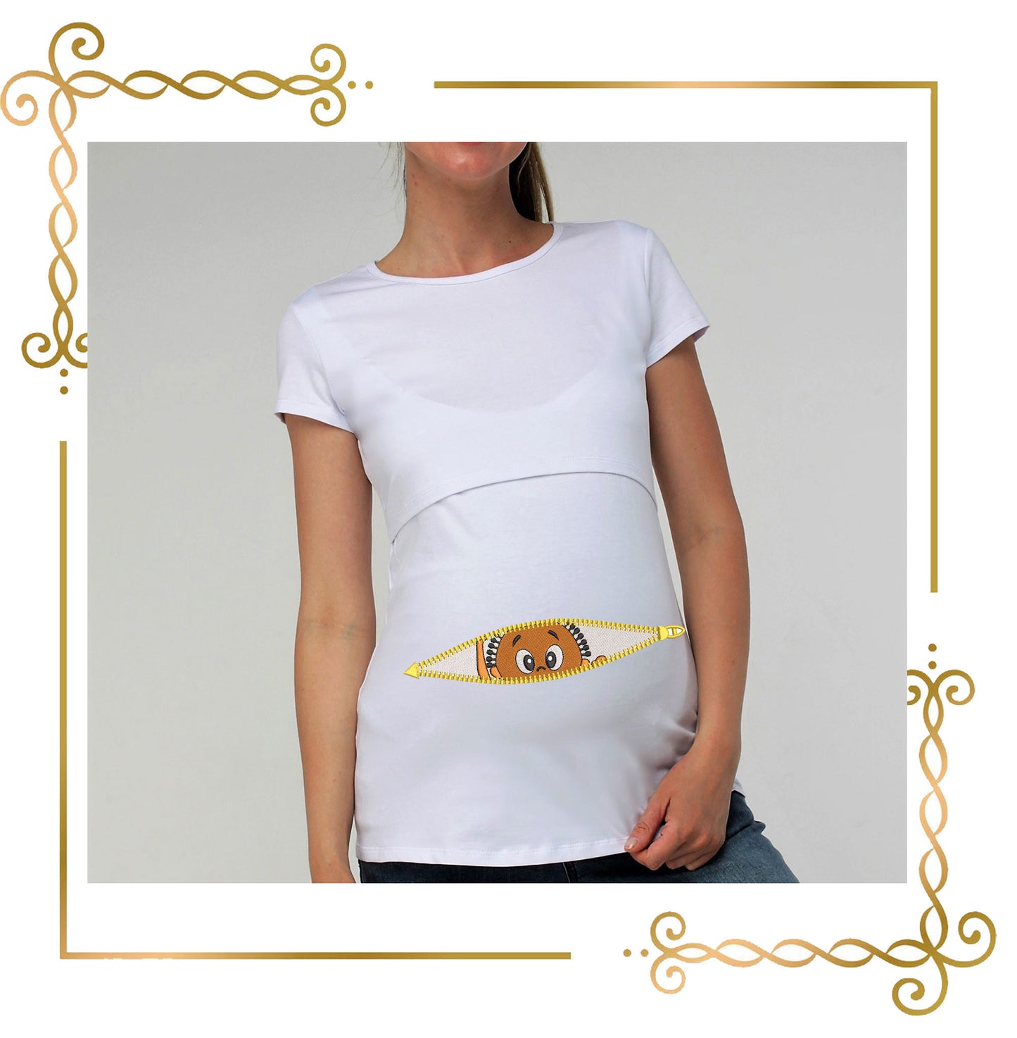 Mother's day  to pregnant women 3 sizes embroidery design digital