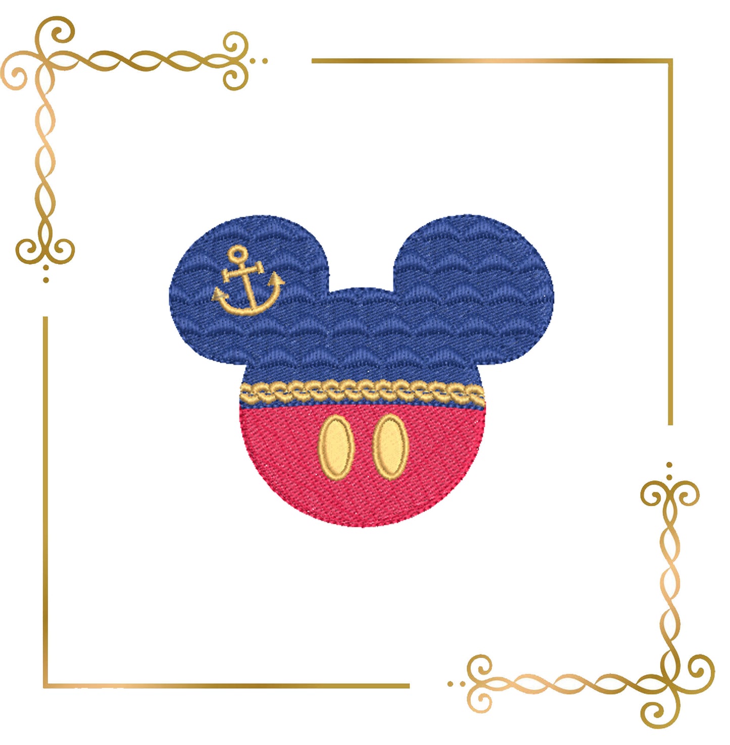 Mouse Mickey Head Silhouette, sea, anchor, Bow