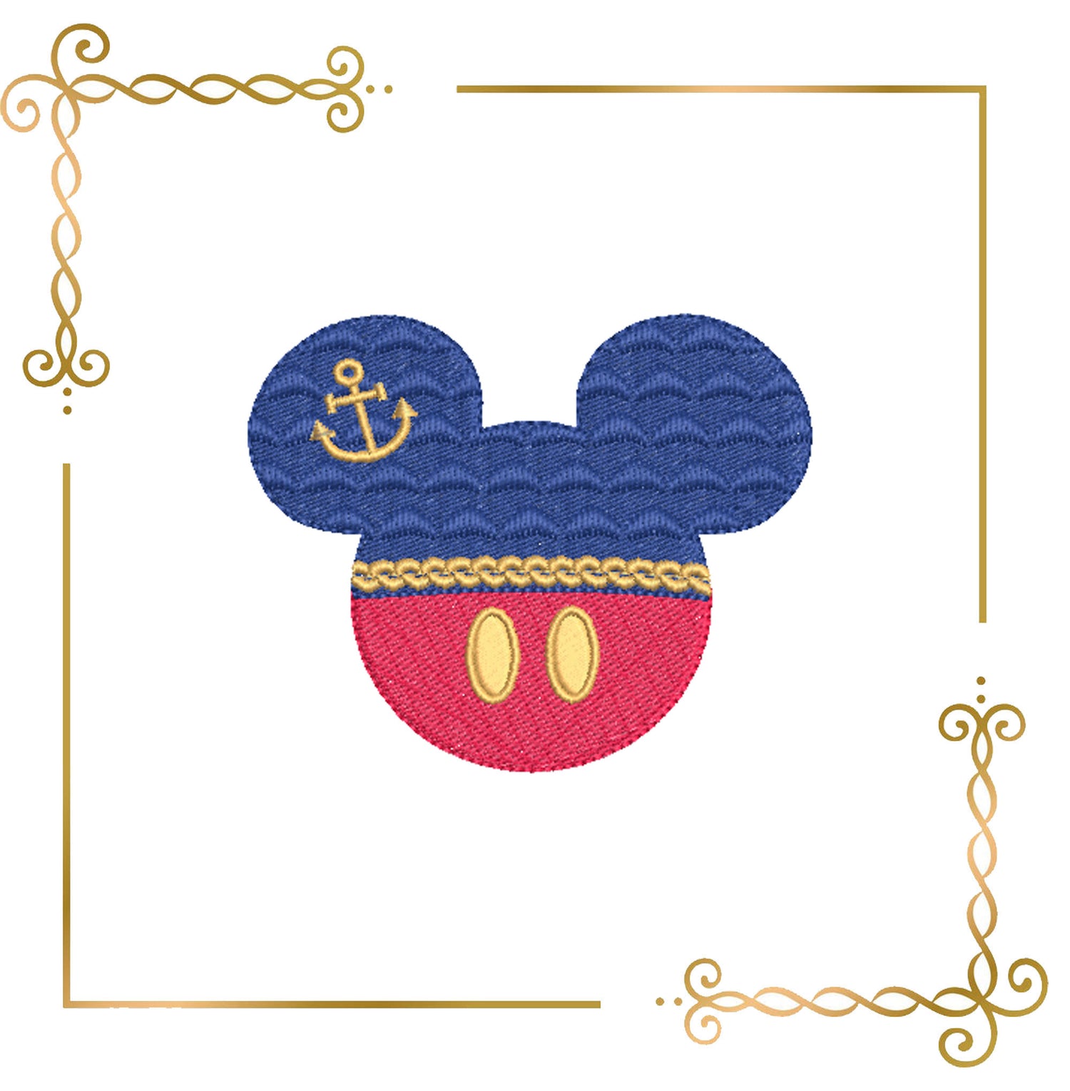 Mouse Mickey Head Silhouette, sea, anchor, Bow