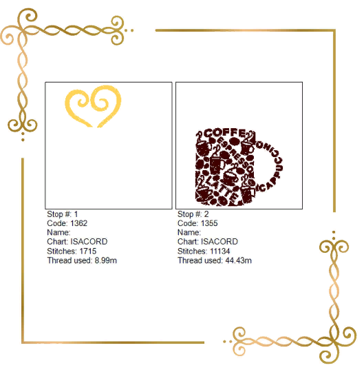 Coffee Cup inscriptions cappuccino espresso heart digital machine embroidery design