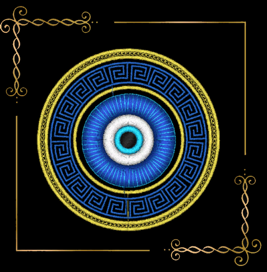 Religion Nazar Auge für den bösen Blick Digitale Stickdatei zum direkten Download
