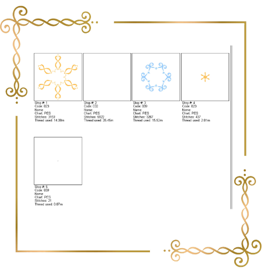 Weihnachts-Schneeflocken-Stickmuster zum direkten Download