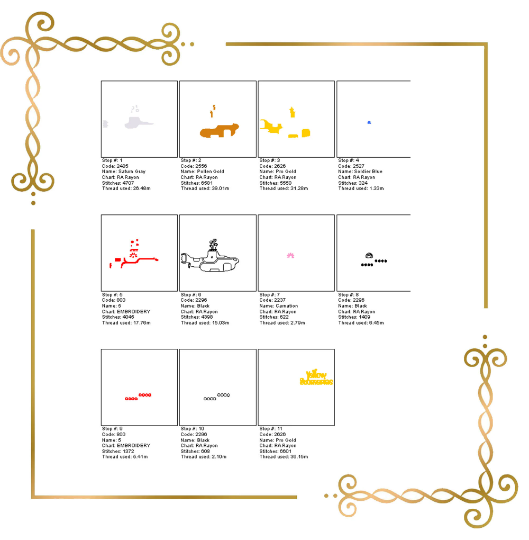 Cartoon-Figuren Yellow Submarine Cartoon, Meer, Musik, Maschinenstickerei-Design der direkte Download