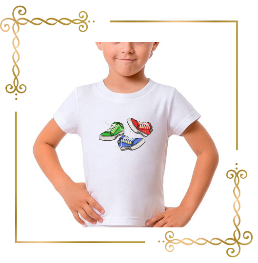 Gift design T-shirts Sneakers embroidery design to the direct download.