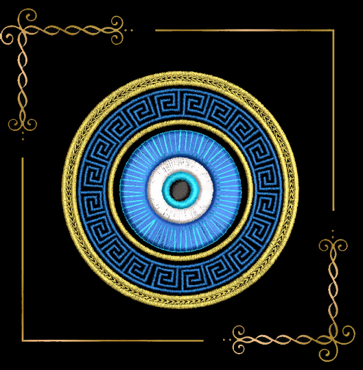 Religion Nazar Auge für den bösen Blick Digitale Stickdatei zum direkten Download