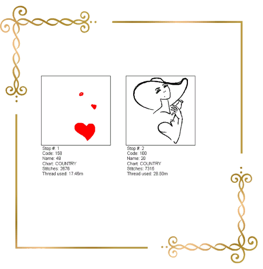 Gift design T-shirt Lady with a Wineglass embroidery design for T-shirt 2 Sizes to the direct download.