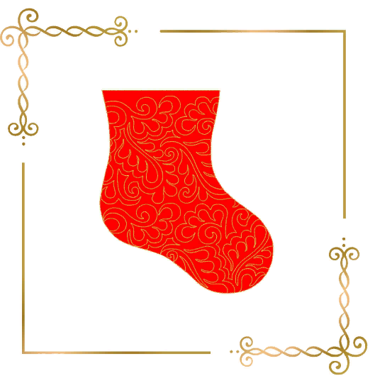 Free design Christmas Stockings Gift Bag Christmas Bag trapunto style quilting digital machine embroidery design