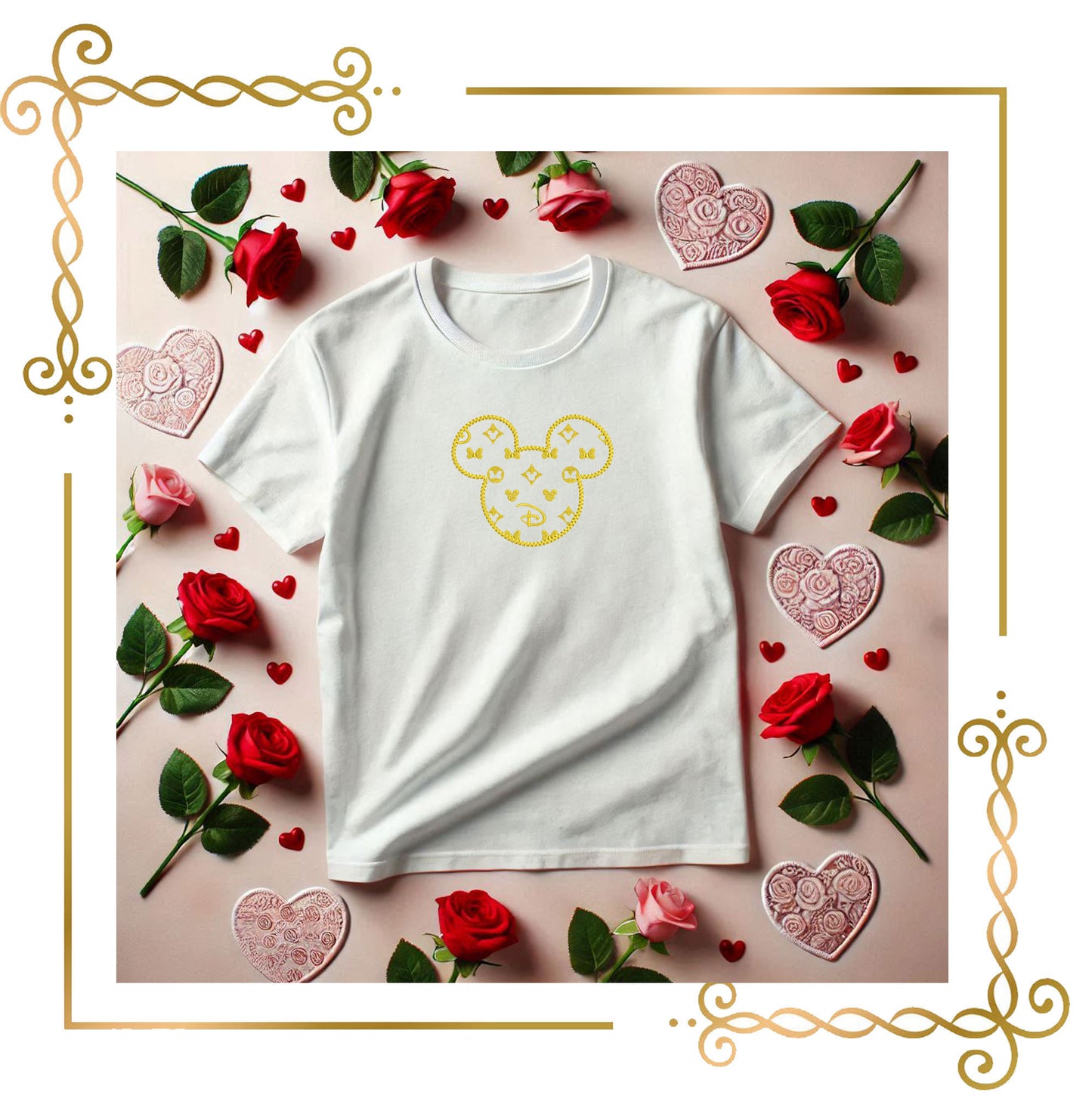 Mickey Mouse  Applique  Head  2 Sizes 2 options embroidery design to the direct download