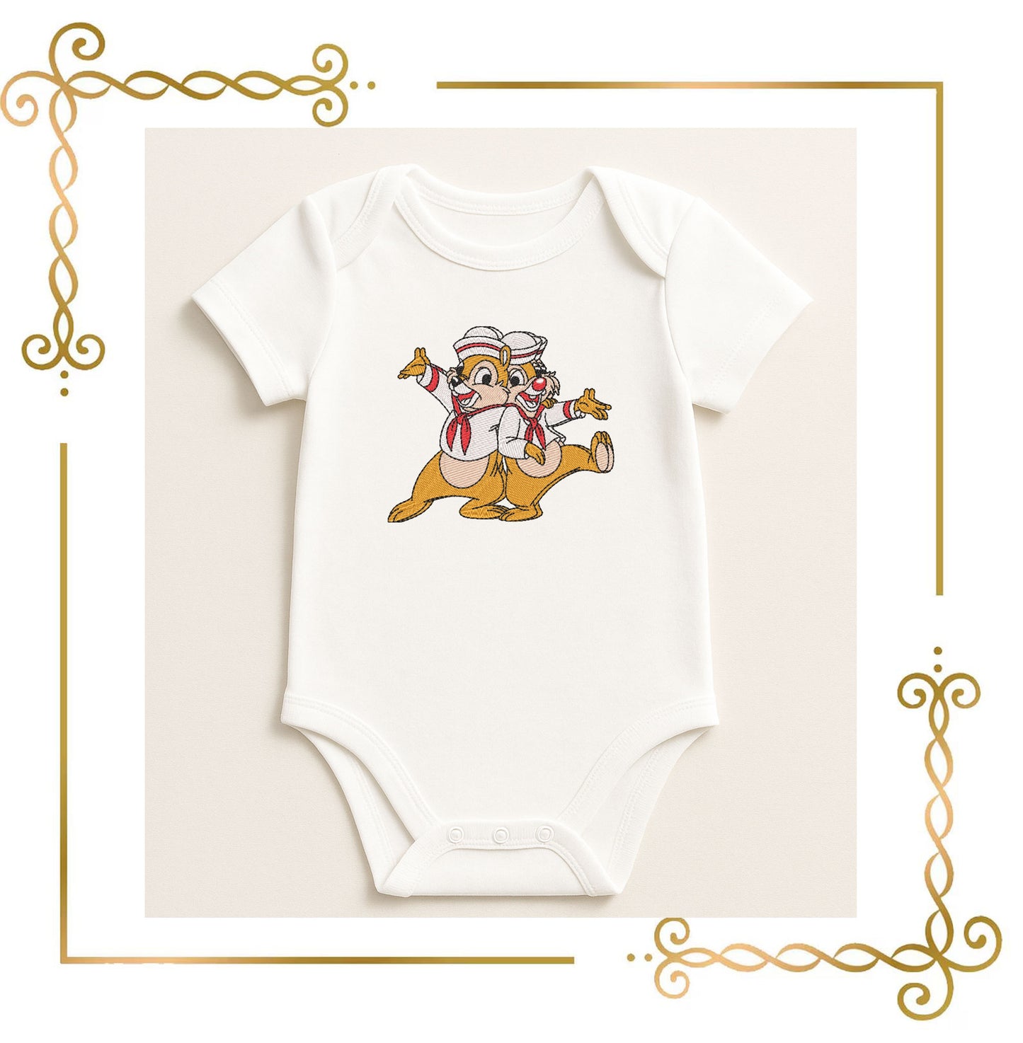 Characters and Cartoon Disney Chip and Dale embroidery design