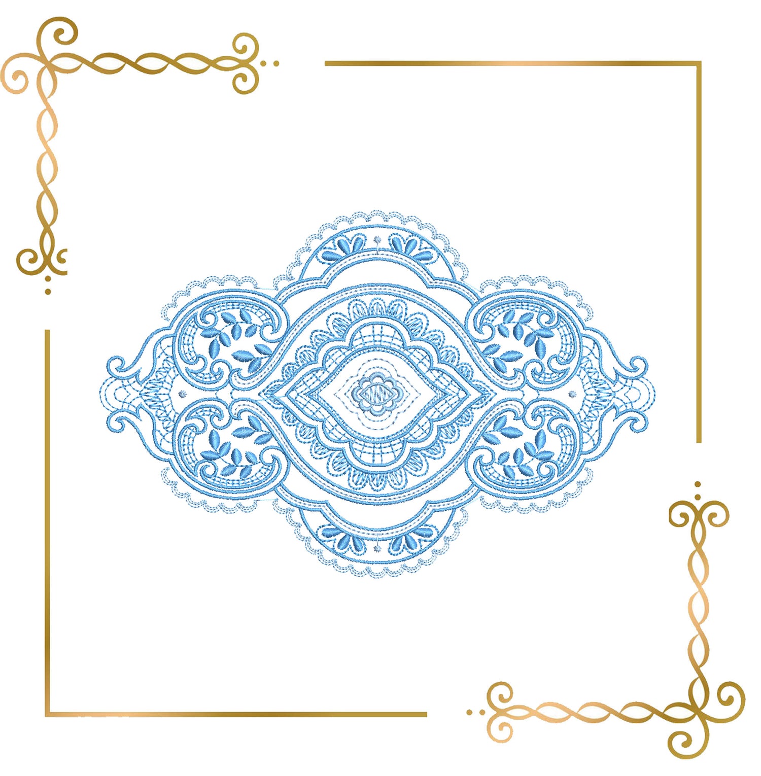 Lace Elegant Richelieu machine embroidery design with delicate curves, floral motifs embroidery design to the direct download.