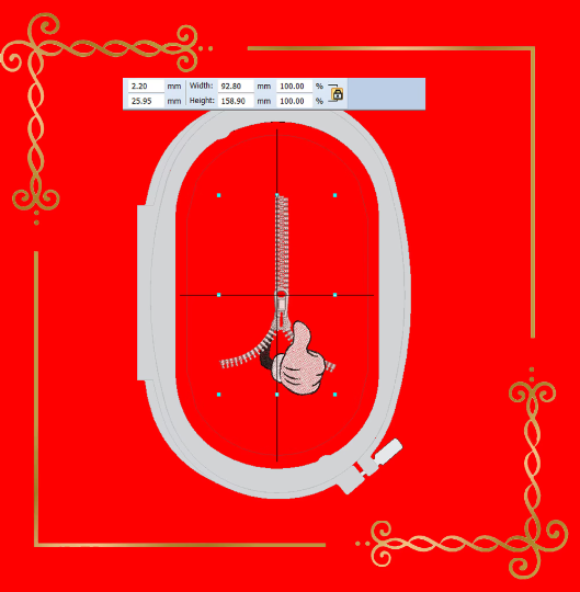 Gift design Mickey Mouse Zipper, ok, hand, mickey, glove, 2 Sizes, design to the direct download.