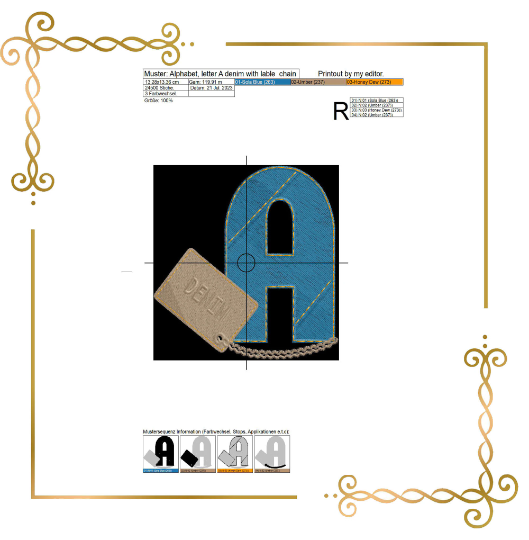 Kopie von Letter A military army Digital Embroidery Design