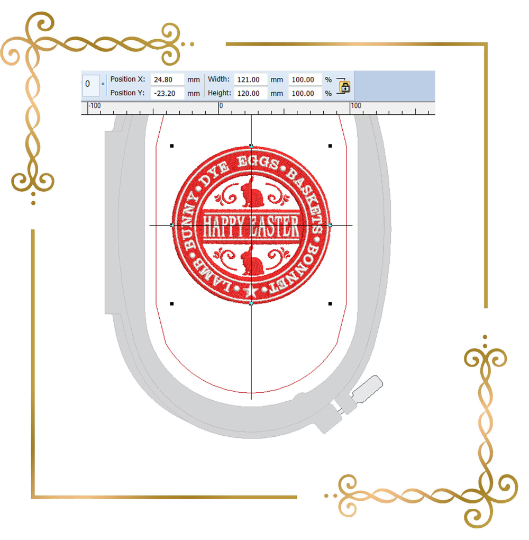Easter holiday stamp starbucks labeled lettering Bunny machine embroidery design