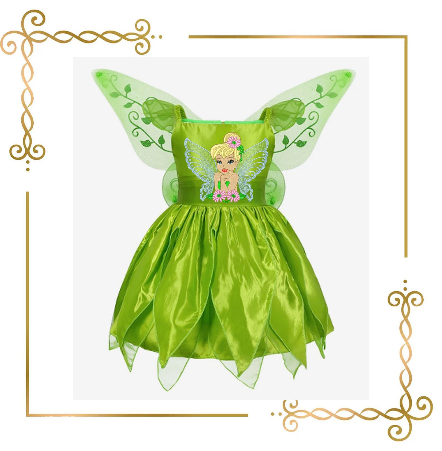 Princess Tinkerbell -Disney cartoon character- Fabulous Fairy -Embroidery design
