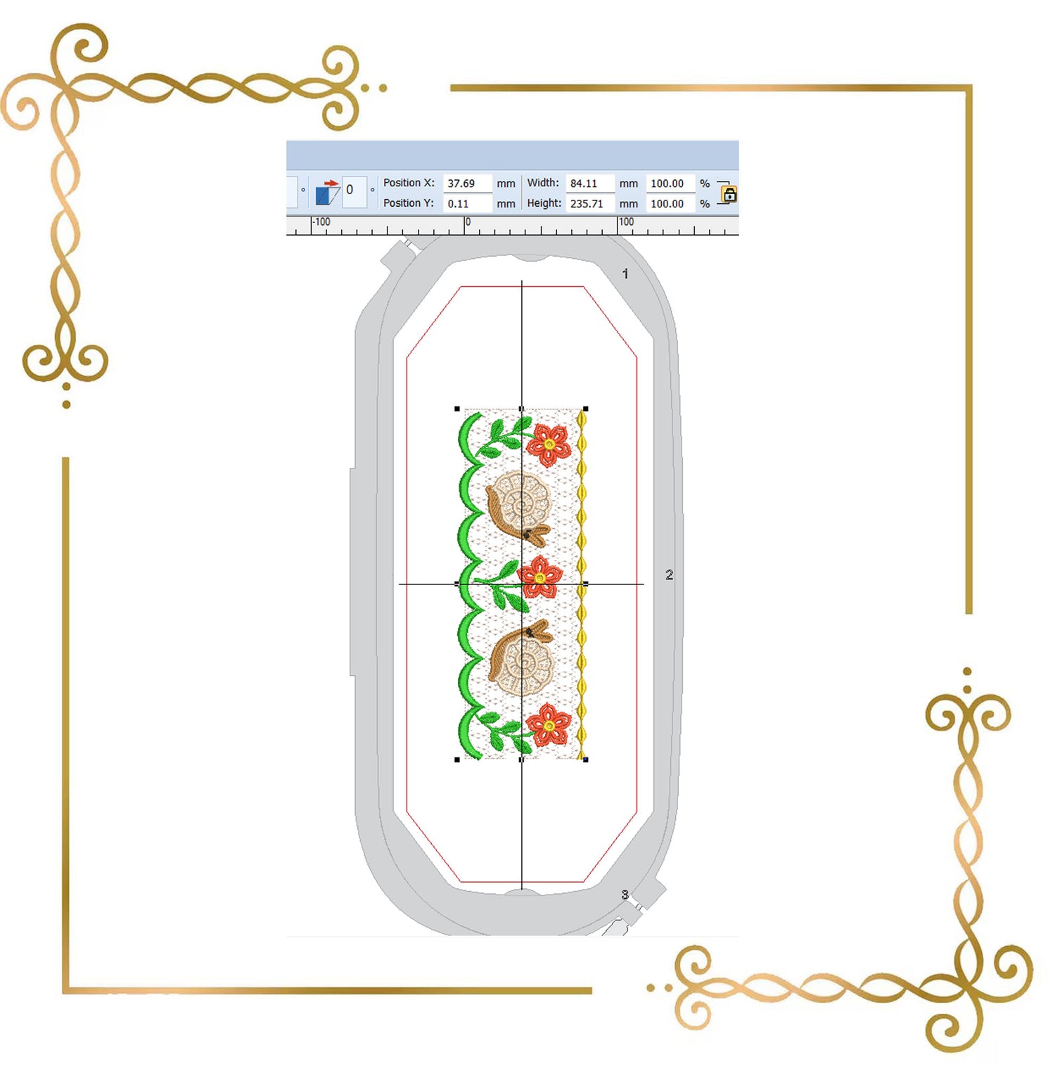 Smocking plate Embroidery Design Snail Smocking – Cute Animal Machine Embroidery File for Baby Dress or Children's Clothing