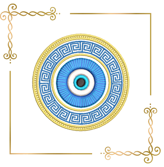 Religion Nazar Auge für den bösen Blick Digitale Stickdatei zum direkten Download