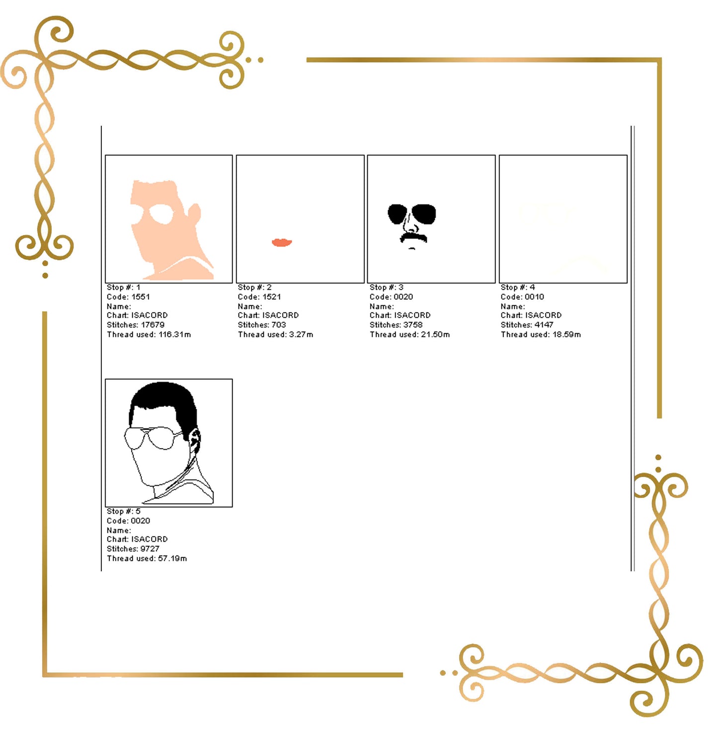 Freddie Mercury 2 Größen Stickmuster People zum direkten Download.
