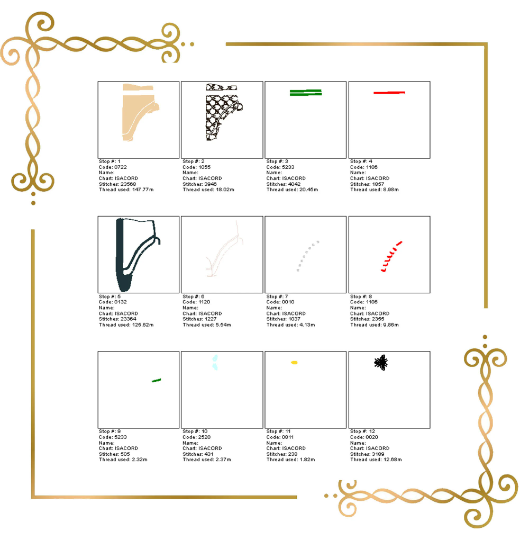 T-Shirt Sneaker Gucci Stickmuster zum direkten Download.