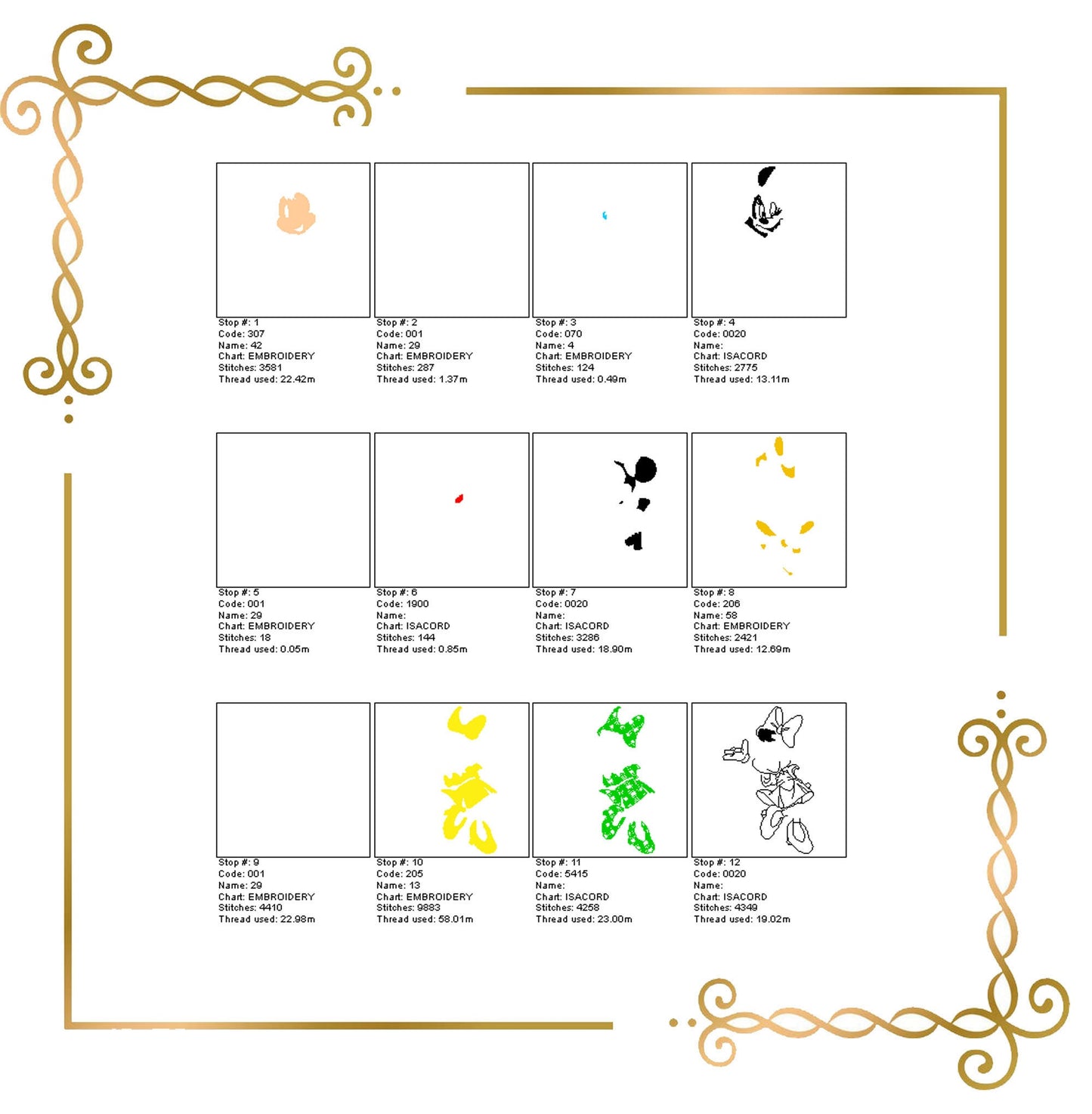 Minnie Mouse Christmas Fashionista parody embroidery design to the direct download.