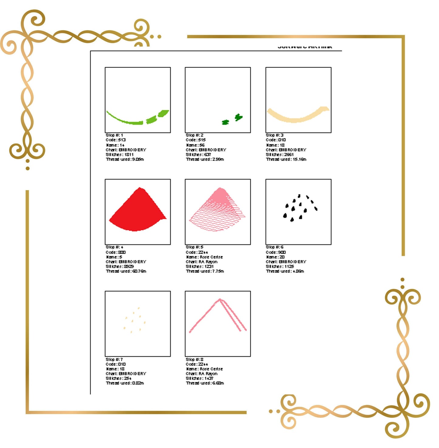 Gift design T-shirts watermelon 3 sizes embroidery design to the direct download gift for child