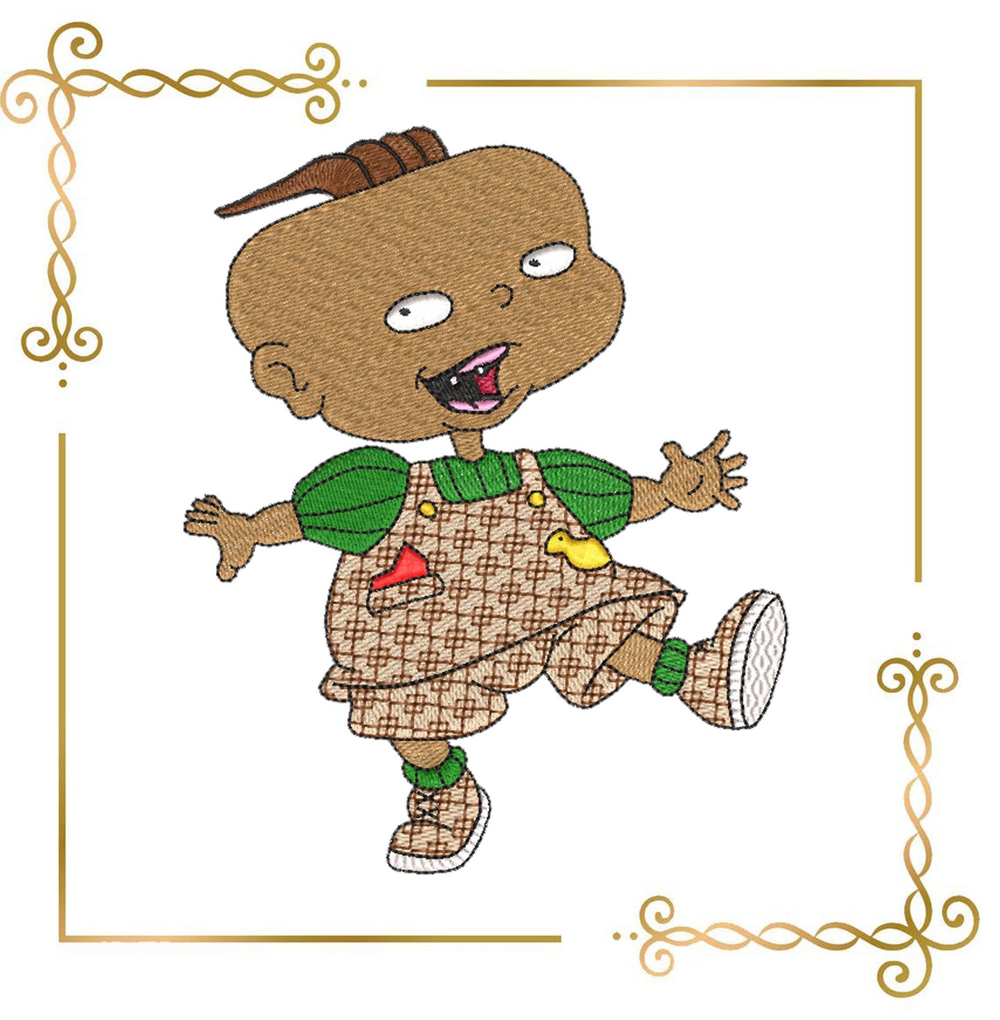 Cartoon-Figuren Zwillinge Lil und Phil Rugrats 2 Größen Restless Kids Stickmuster der direkte Download