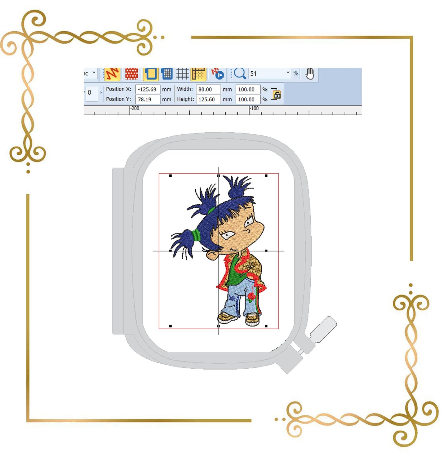 Cartoon-Characters-Kimi-rugrats-embroidery-design