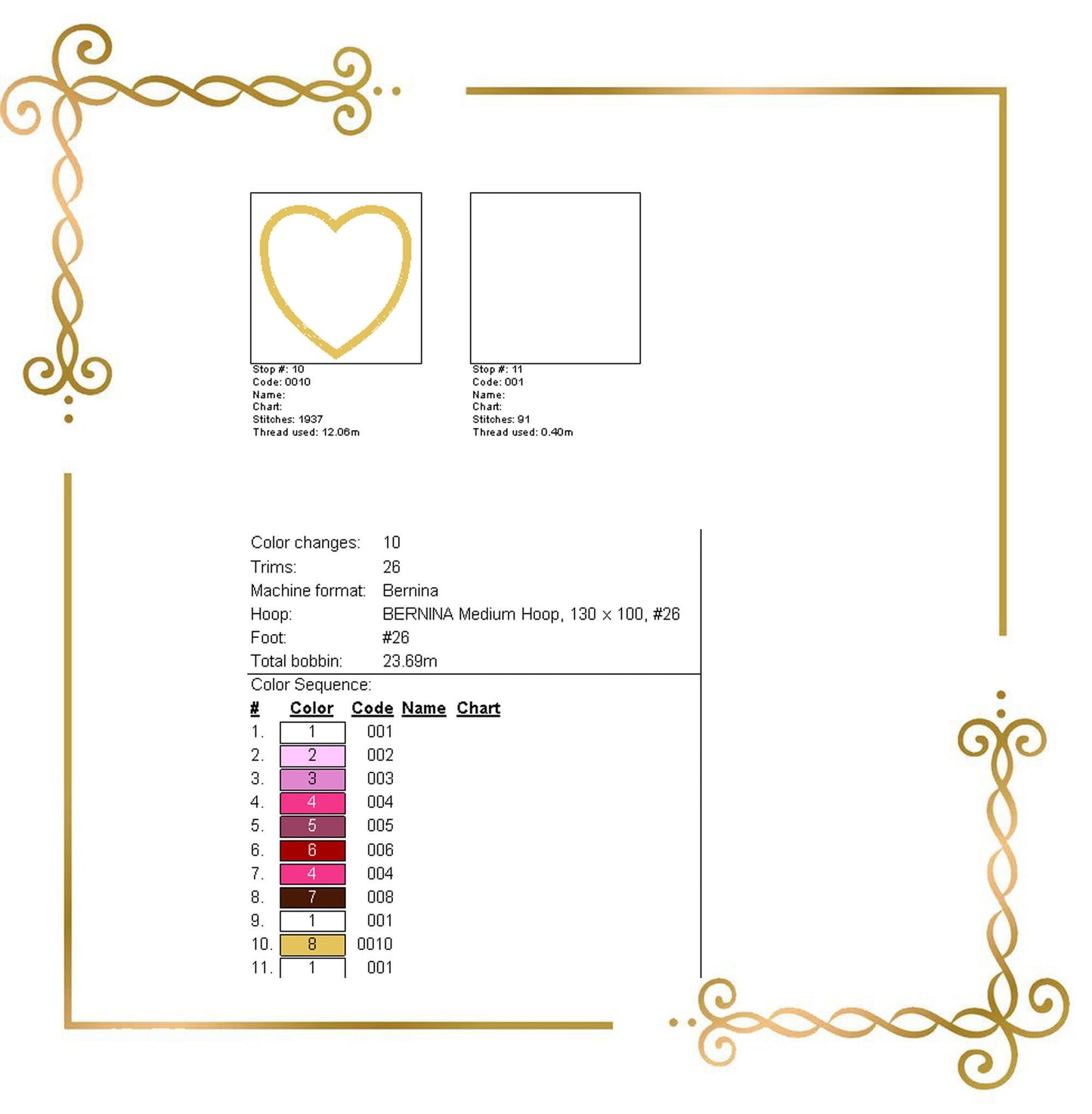 Schmuck Prinzessin Rubin Brosche Stickmuster zum direkten Download.