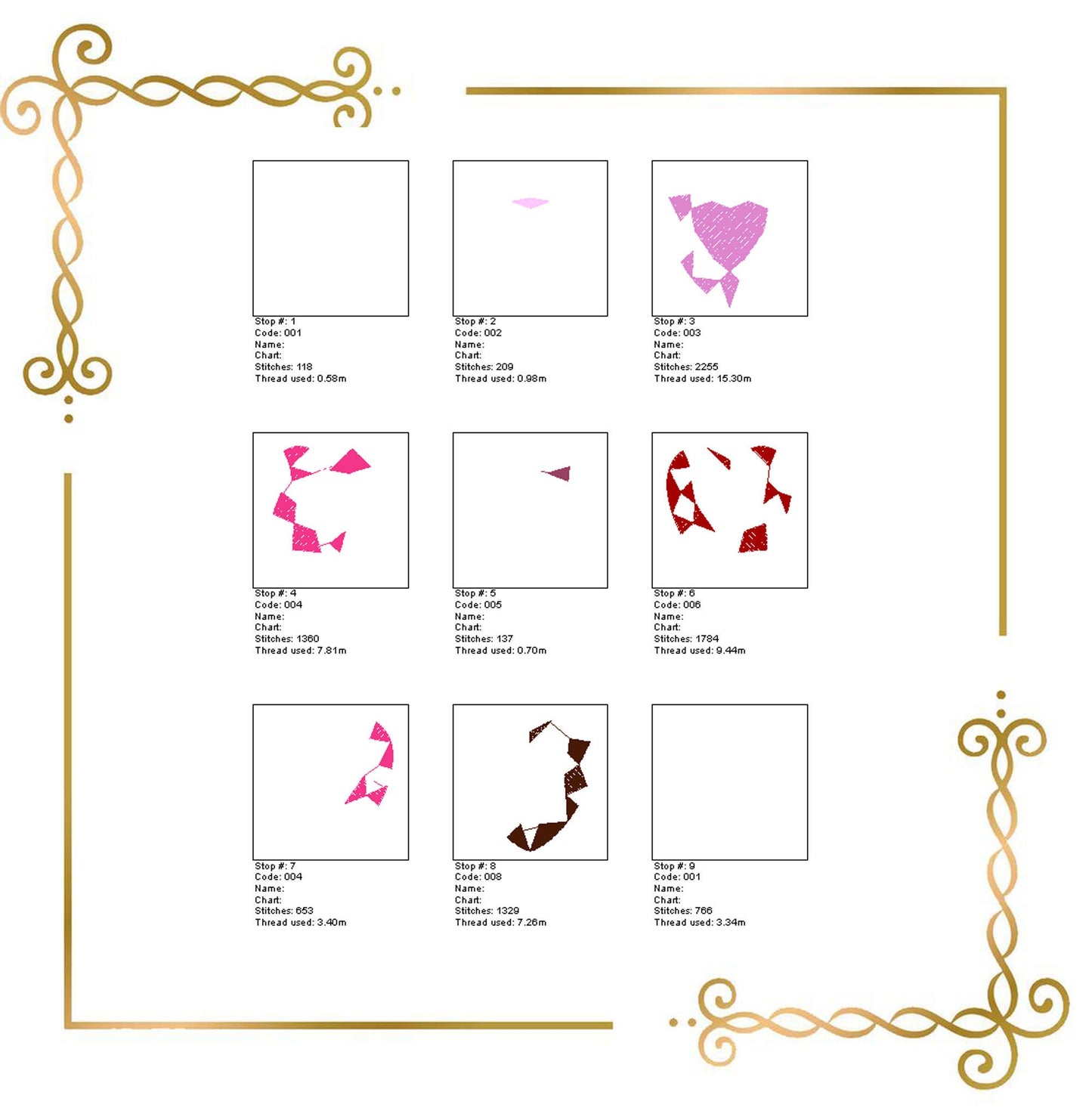 Schmuck Prinzessin Rubin Brosche Stickmuster zum direkten Download.