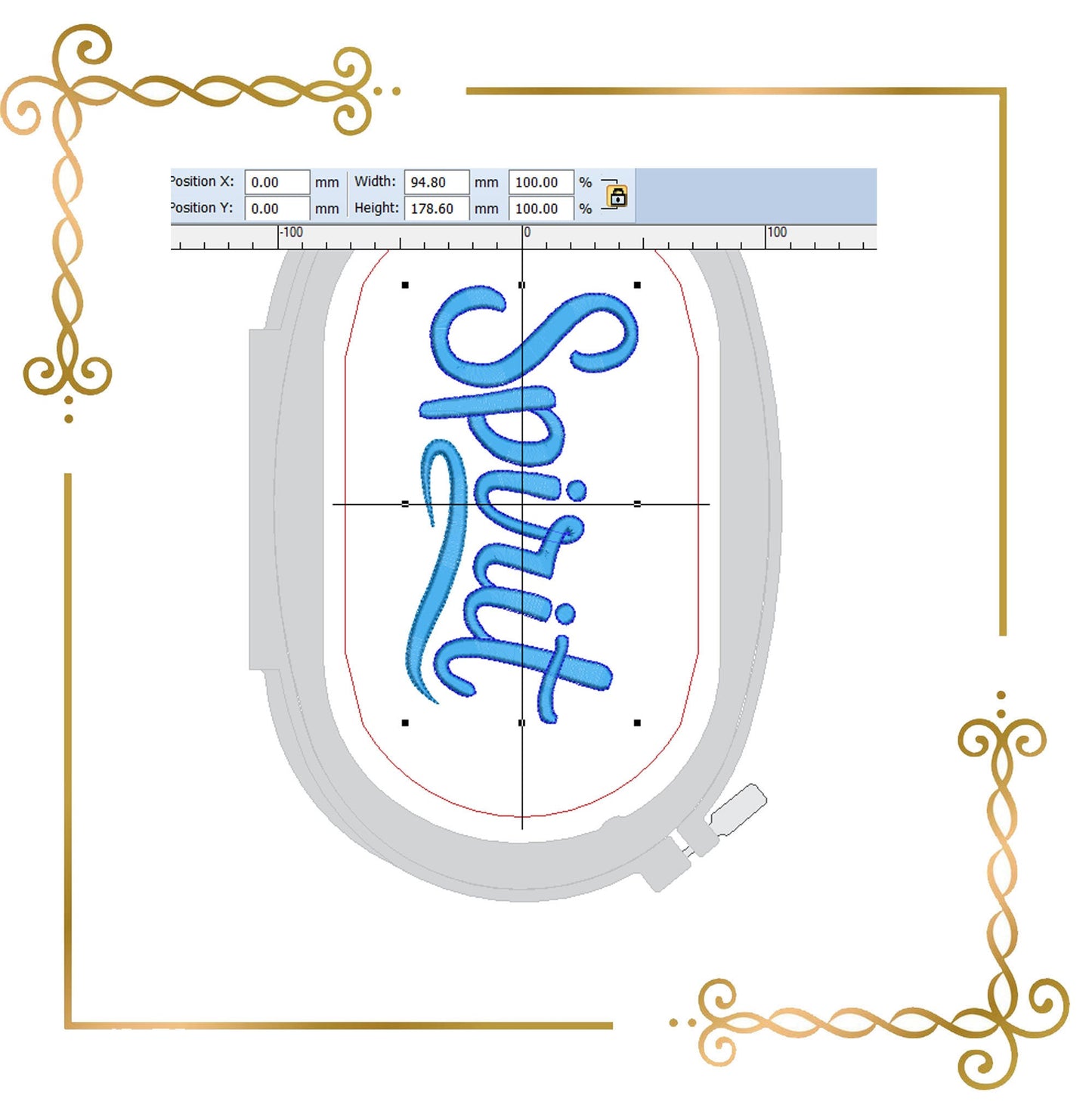 Gift design Spirit and Lucky Winter Christmas gifts character Embroidery machine design to the direct download