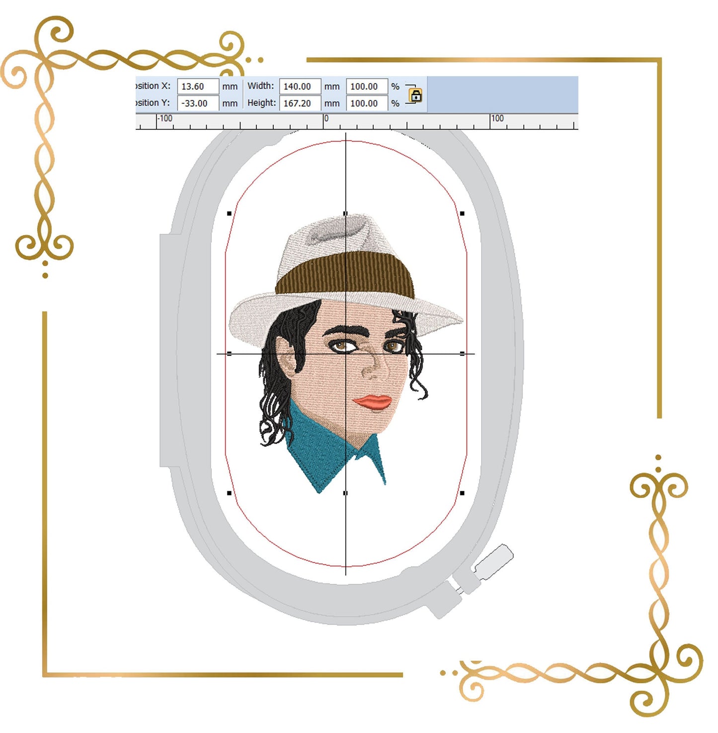 Michael Jackson 2 Sizes People Stickmuster zum direkten Download.