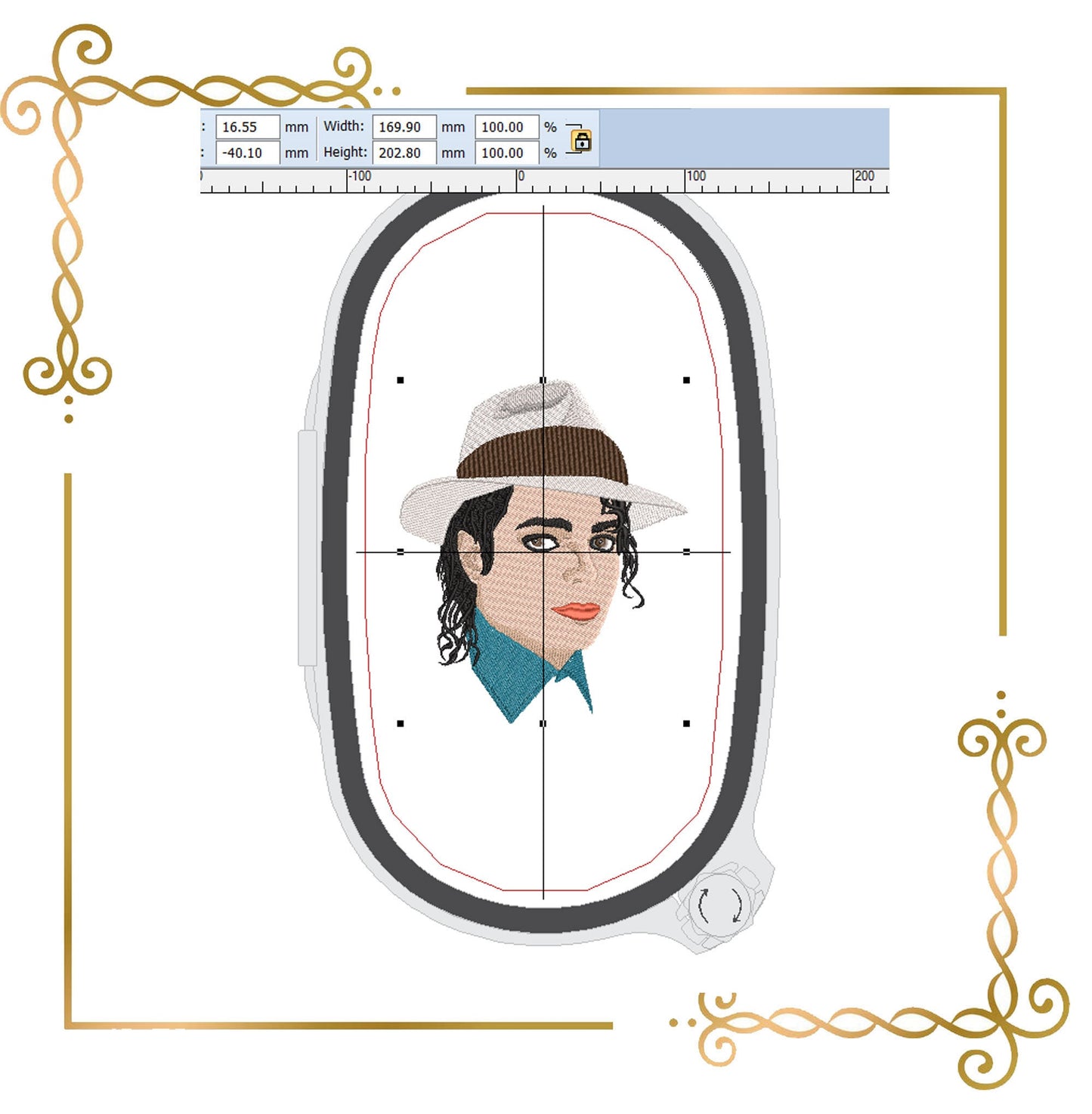 Michael Jackson 2 Sizes People Stickmuster zum direkten Download.