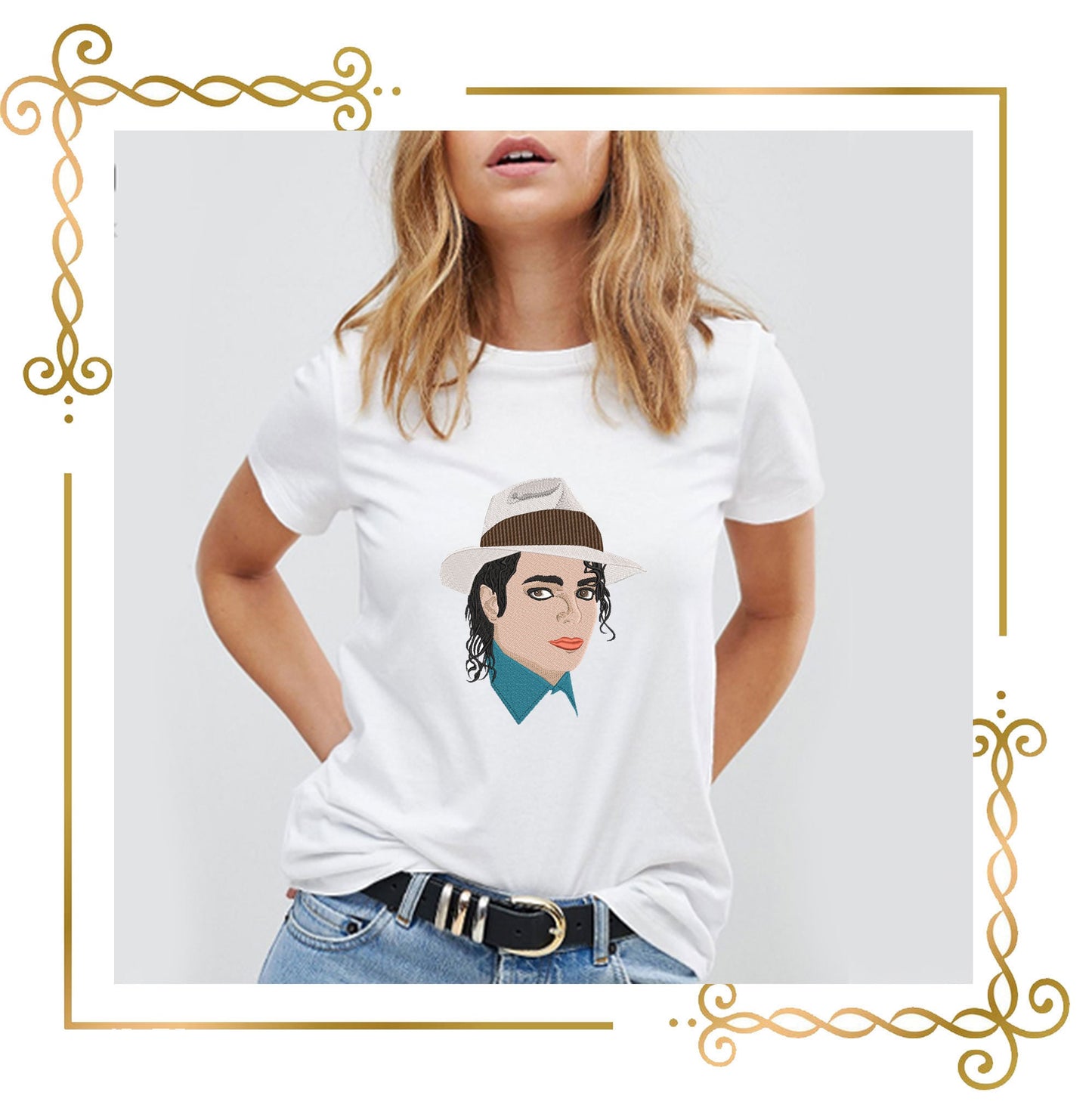 Michael Jackson 2 Sizes People Stickmuster zum direkten Download.