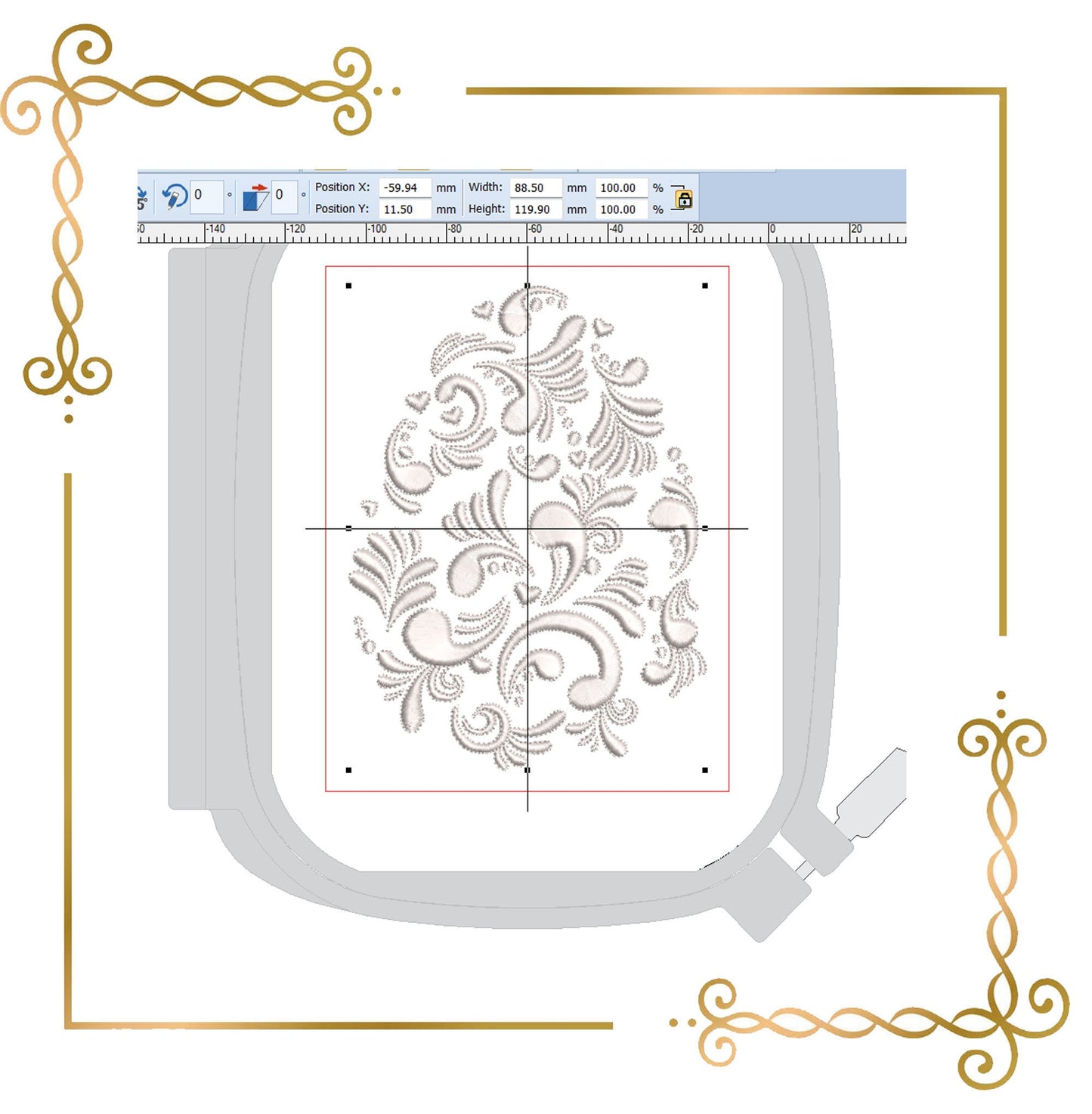 Free Trial Easter Egg Fabergé egg holiday digital machine embroidery design