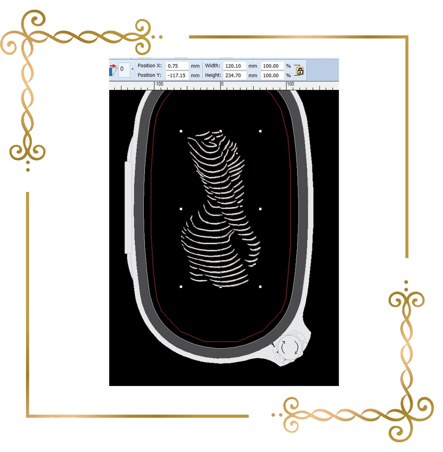 Embroidery design for T-shirts Girl figure  to the direct download