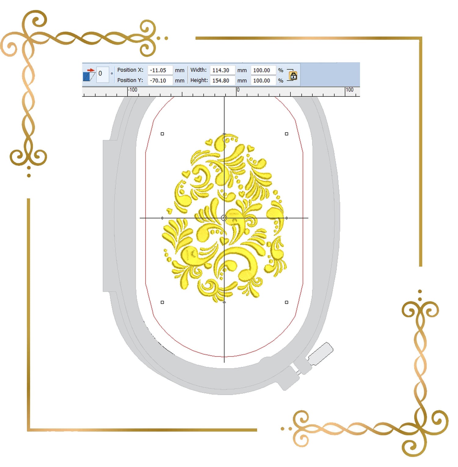 Free Trial Easter Egg  Fabergé egg holiday digital machine embroidery design