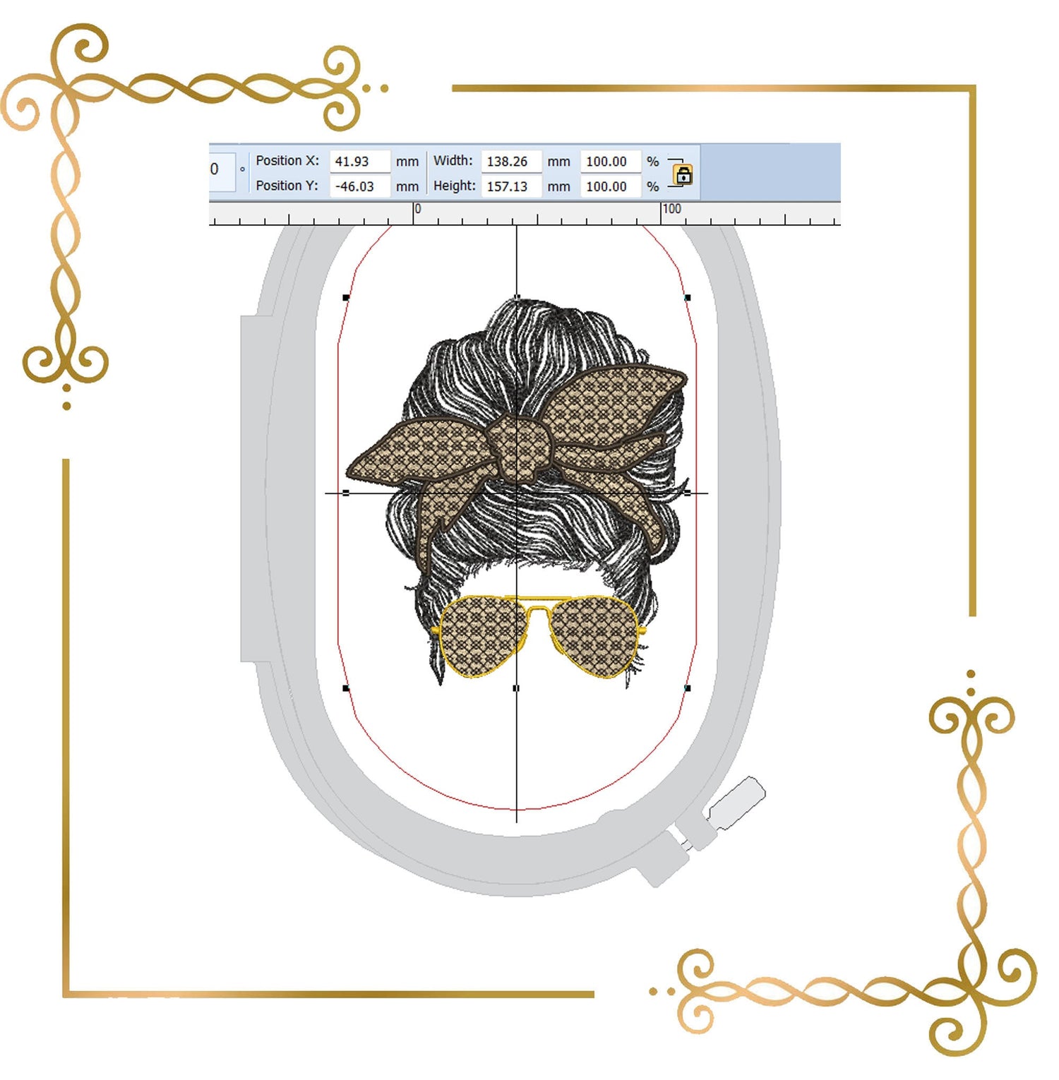 Mother's day, Mom Life  Hair,   2 Sizes, Embroidery design to the direct download.