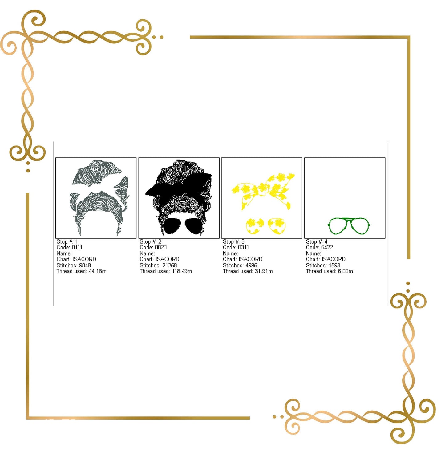 Muttertag, Mamaleben Haare, Pusteblumen, Stickmuster zum direkten Download.