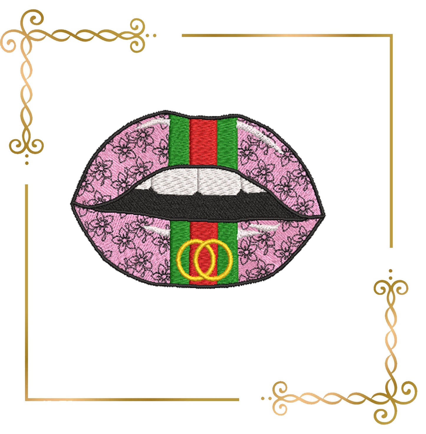 Muttertag, Mamaleben, Lippen, Lippen 3 Varianten, Stickmuster zum direkten Download.