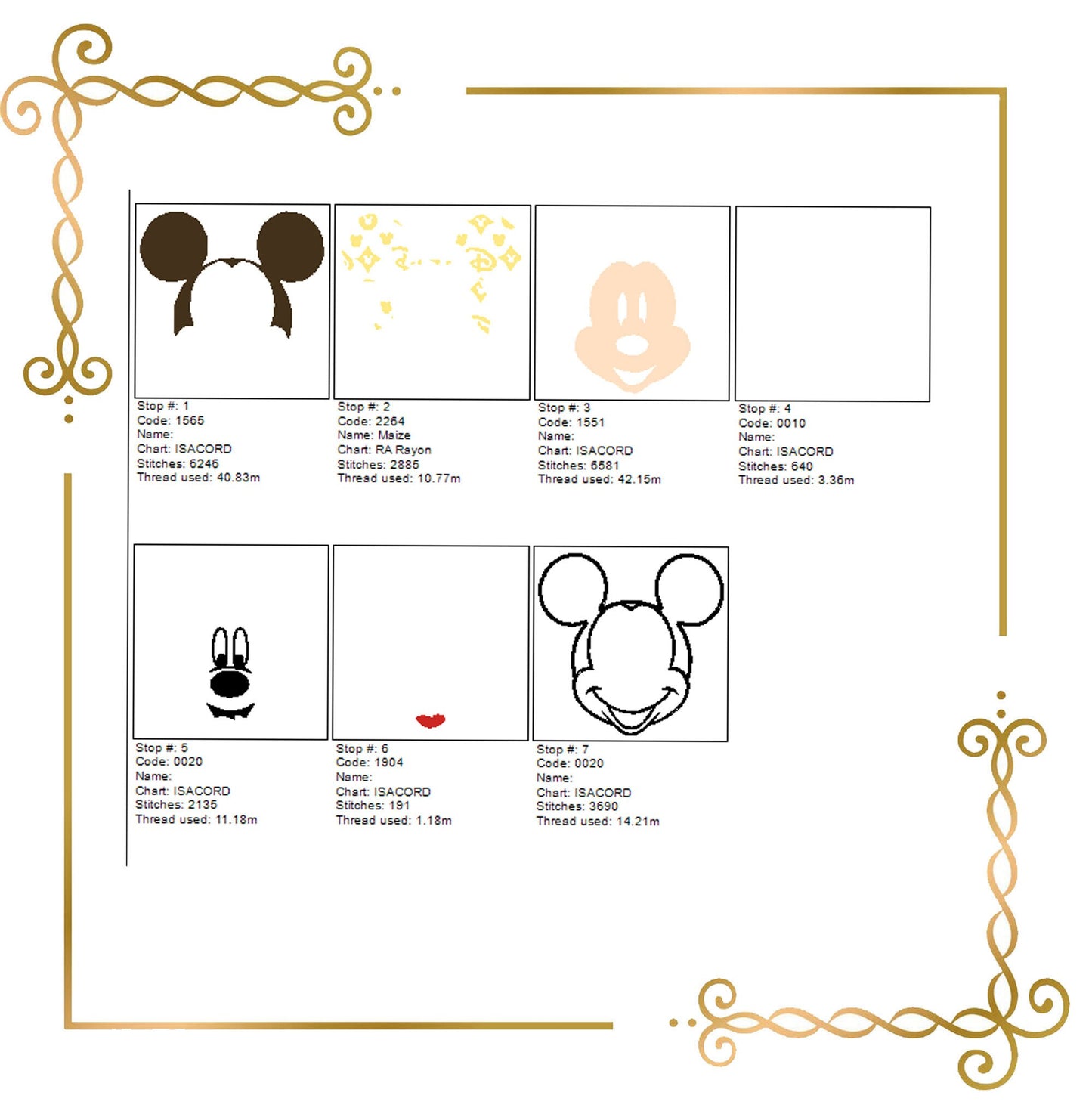 Mouse, Fantasy,  Head,  2 sizes parody embroidery design to the direct download.