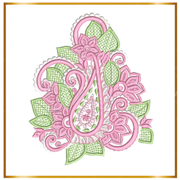 Motifs de broderie en dentelle et décorations