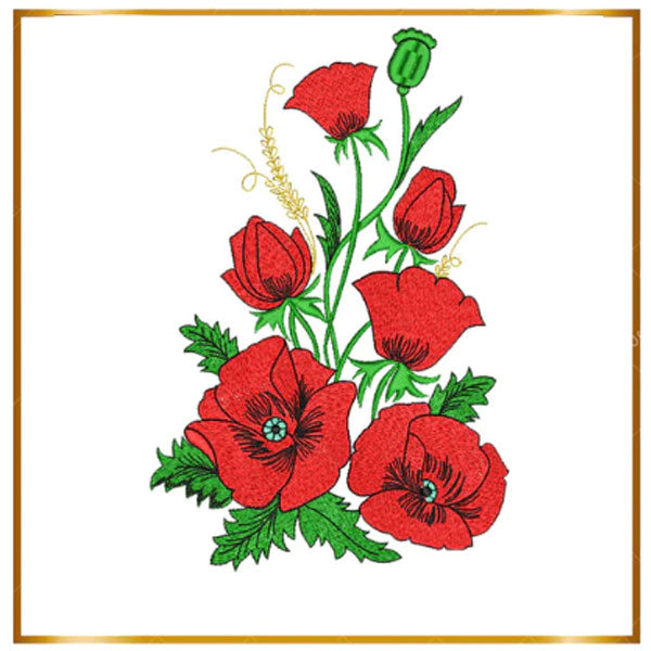 Floral and Plant Embroidery Designs – Bouquets, Leaves, Garden Flowers