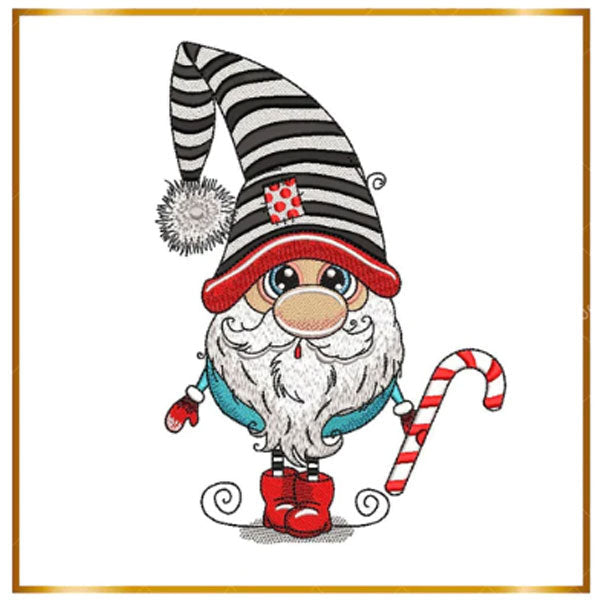 Gnomes Embroidery Designs – Holiday Gnomes, Cute Dwarves  and Fairy Motifs