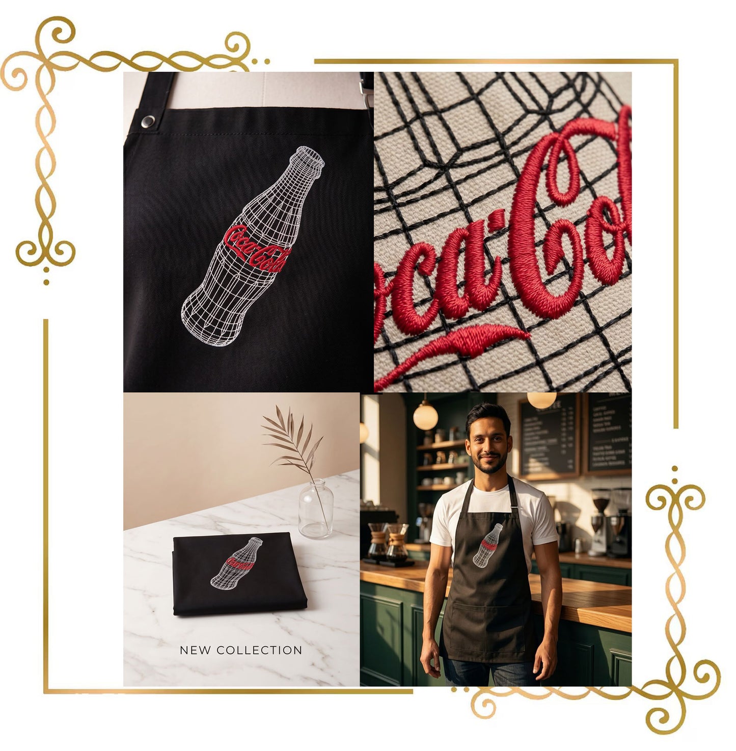 Coca-Cola Bottle Machine Embroidery Design | Vintage Soda Bottle Outline | Sketch Style Embroidery File (Digital Download)