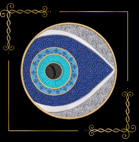 Religion Nazar Eye for the evil eye  Digital Embroidery Design File to the direct download