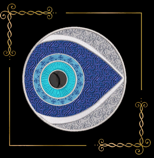 Religion Nazar Eye for the evil eye  Digital Embroidery Design File to the direct download