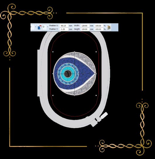 Religion Nazar Eye for the evil eye  Digital Embroidery Design File to the direct download